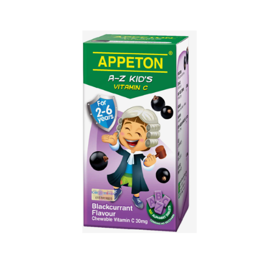 APPETON A-Z VITAMIN C 30MG TAB BLACKCURRANT 100'S