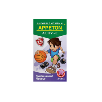 APPETON VITAMIN C ACTIV-C BLACKCURRANT 60'S