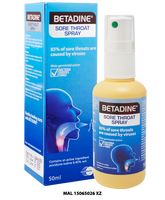 BETADINE SORE THROAT SPRAY 50ML