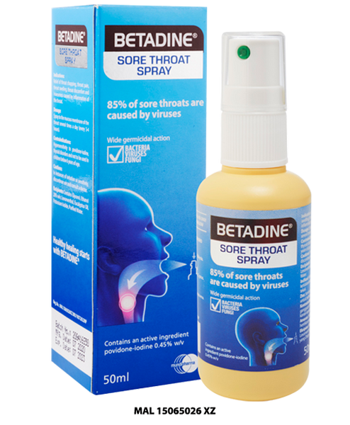 BETADINE SORE THROAT SPRAY 50ML
