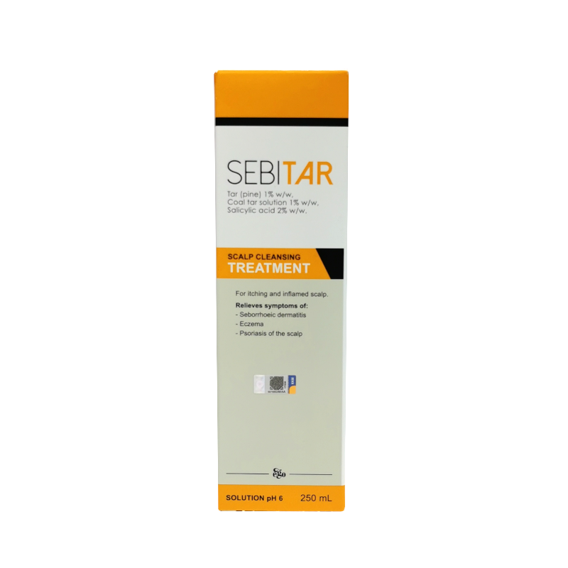 Sebitar Scalp Cleansing Treatment 250ml - Dandruff & Psoriasis Relief ...